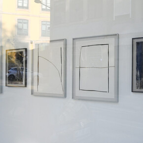 Gonçalo Sena, Folhas fantasma, vista da exposição. Cortesia da Kubikgallery