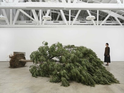 Various artists, Casting a glance: dancing with Smithson, exhibition view. Courtesy of Marian Goodman Gallery 