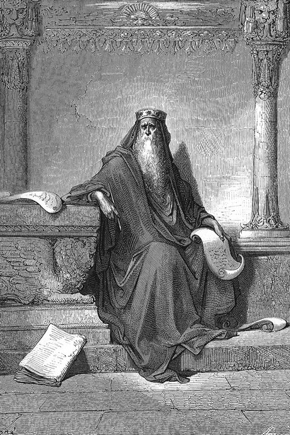 Gustave Doré, El rey Salomón en la vejez 