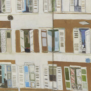 Janice Biala, Paris facade, c. 1985. Courtesy of Tibor de Nagy Gallery