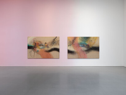 Leiko Ikemura, Riding horizon, exhibition view. Courtesy of Lisson Gallery