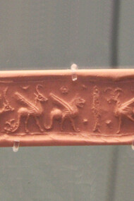 Serpentinite stamp-cylinder seal, Urartu, 8th-7th century BCE, Turkey