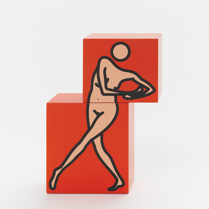 Caterina dancing, red, © Julian Opie