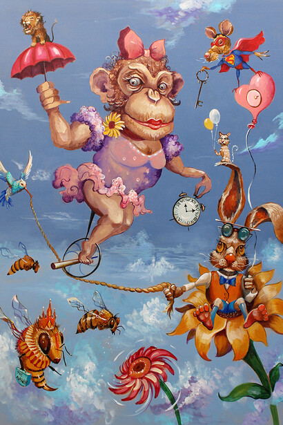 Laura Lee Junge, The unbalancing act. Courtesy of Jackson Junge Gallery