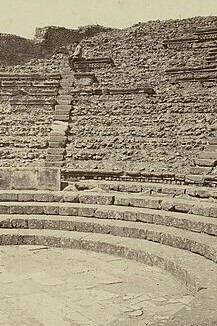 Ruinas de Pompeya, fotografía, Angelo Caccia, 1875