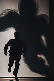 Imagery that evokes anxiety, unease, and angst can effectively capture themes of inner battles, self-doubt, and the struggle to overcome fear