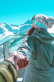 Amigos descobrem as geleiras no Ushuaia, Argentina