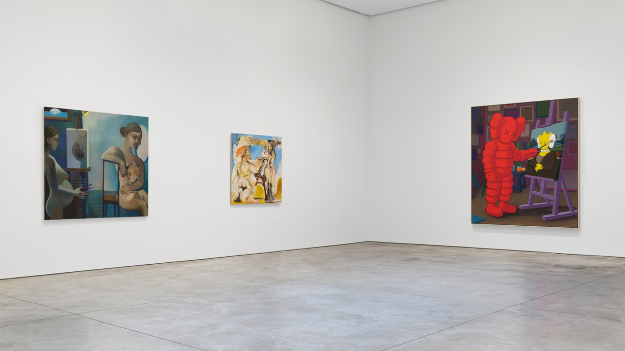 Various artists, Painter/Model, exhibition view. Courtesy of Skarstedt Gallery