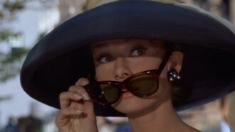 Audrey Hepburn nel film "Colazione da Tiffany", 1961