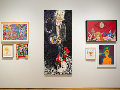 Various artists, In a dark time, the eye begins to see, exhibition view. Courtesy of Andrew Edlin Gallery