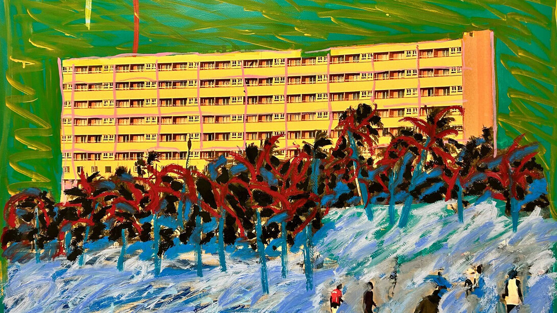 Modou Dieng Yacine, Almadies (detail), 2025. Courtesy of Specta Gallery