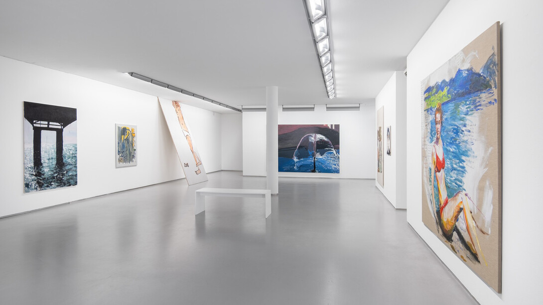 Various artists, Don’t go near the water, exhibition view. Courtesy of Galerie Bernd Kugler