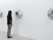 Daniel Buren & Anish Kapoor. Courtesy of Galleria Continua