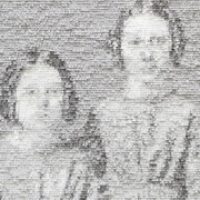 Nathalie Boutté, Les fillettes (détail), 2017. Avec l'aimable autorisation de la galerie Magnin-A