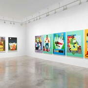 Nina Chanel Abney, Now what? Or what else? Exhibition view. Courtesy of Perrotin