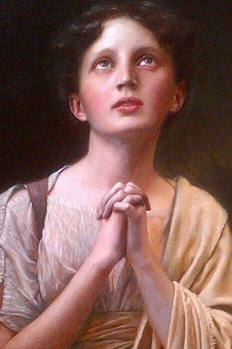 Max Nonnenbruch, "Cristiana orando", 1894