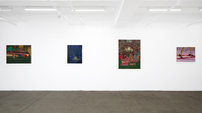 Marcelle Reinecke, Cherries in the snow, exhibition view. Courtesy of Monya Rowe Gallery