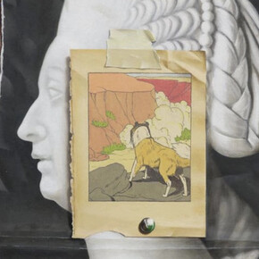 Mary Reid Kelley, Marie Antoinette and Lassie (detail), 2025. Courtesy of Pilar Corrias Gallery