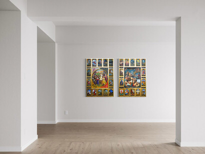 Patrick McGrath Muñiz, Mitos y memorias, exhibition view. Courtesy of Evoke Contemporary