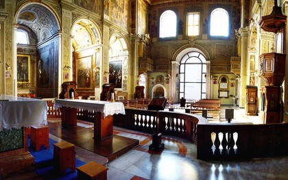 Roma, Basilica dei Santi Cosma e Damiano, L’interno della Basilica, ph. Luca Cavallari