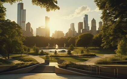 This inviting park demonstrates how urban green spaces provide an essential opportunity to process and reset amidst the stresses of daily life