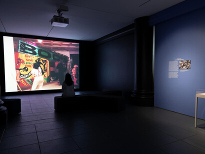 Red Grooms and Mimi Gross, Excerpts from Ruckus Manhattan, exhibition view. Courtesy of Brooklyn Museum