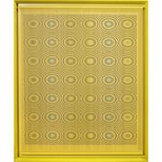 Alberto Biasi, Yellow rain, 1992, Courtesy Tornabuoni Art Gallery 