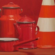 Paolo Quaresima, Cappello da Mago, Olio su tavola, 40 x 40 cm, 2009, Galleria Punto Sull'arte