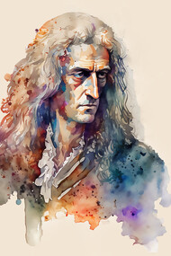 Sir Isaac Newton illustration