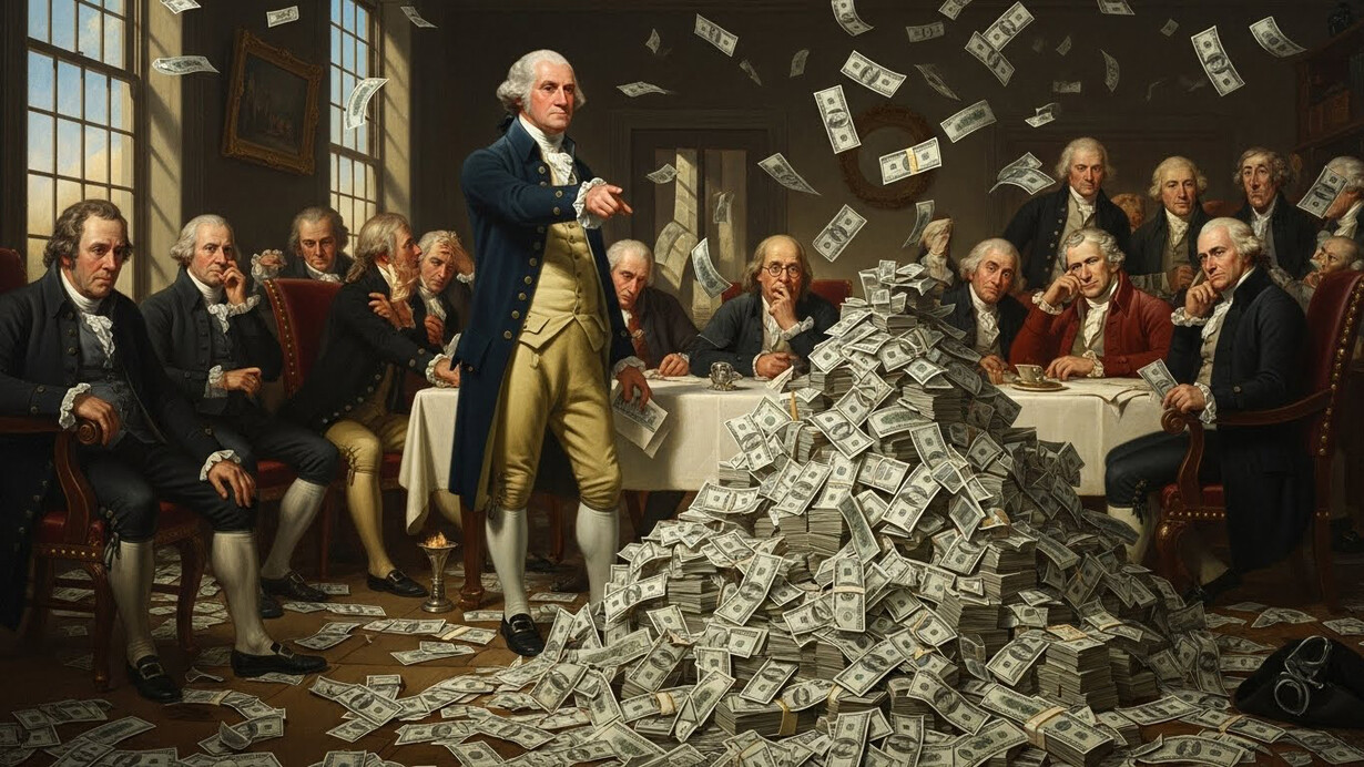 Die Unterzeichner der Verfassung der Vereinigten Staaten und das große Geld