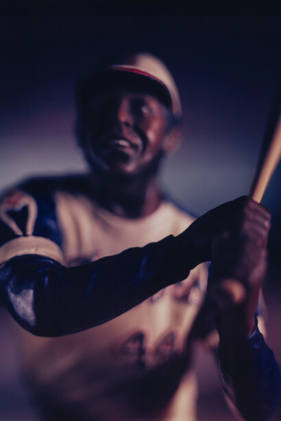 David Levinthal, Untitled from the series Baseball (detail), 2004, Polaroid Polacolor ER Land Film, 24 x 20 inches, Smithsonian American Art Museum, Gift of an anonymous donor. Courtesy of H’Art Museum © 2004 David Levinthal