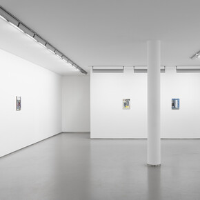 René Luckhardt, Nachtzug nach florenz, ausstellungsansicht. Mit freundlicher genehmigung der Galerie Bernd Kugler