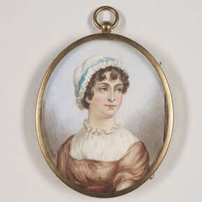 Anonymous, Miniature portrait of Jane Austen, 19th century. Courtesy of Morgan Museum