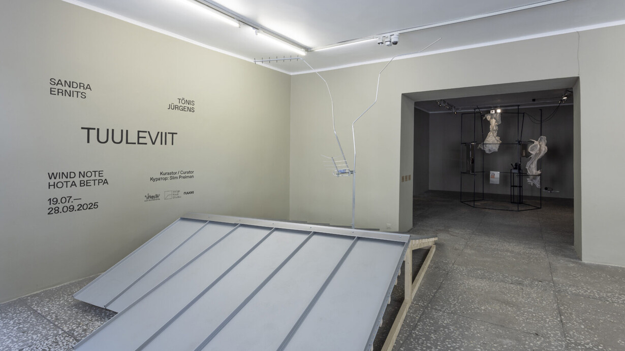 Sandra Ernits and Tõnis Jürgens, Wind note, exhibition view. Courtesy of Tallinn City Gallery