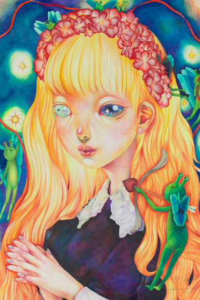 Junna Maruyama, You are my happiness (detail). Courtesy of Corey Helford Gallery