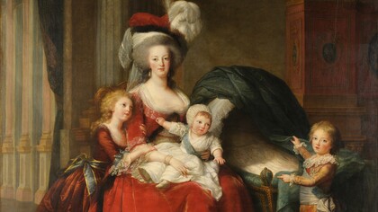 Élisabeth Louise Vigée Le Brun, "Marie-Antoinette de Lorraine-Habsbourg, reine de France et ses enfants (Maria Antonietta di Lorena-Habsbourg, regina di Francia, e i suoi figli)", 1787, olio su tela, Versailles, Francia