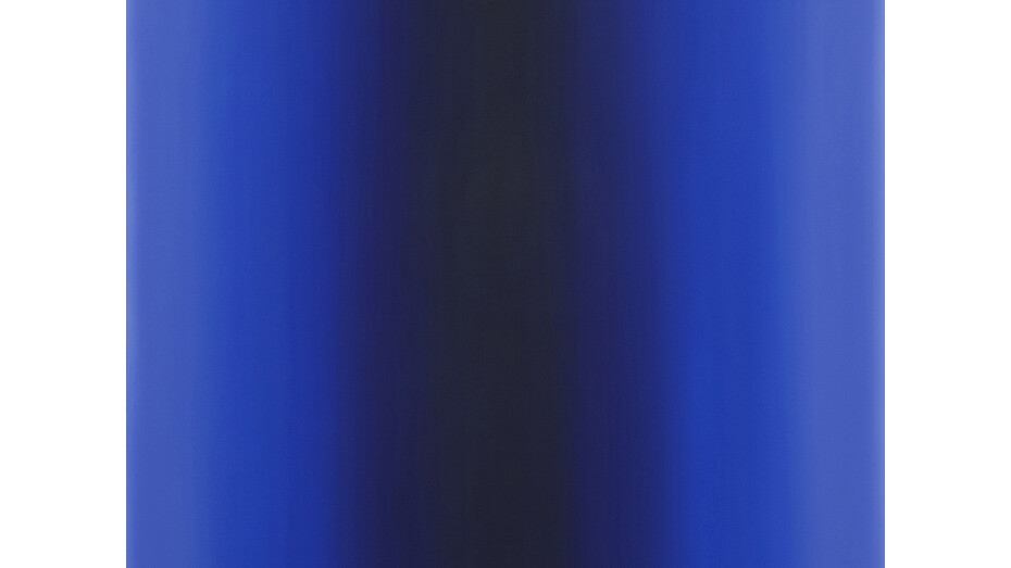 Ruth Pastine, Blue Orange 4-S4848 (Blue Violet), Sense Certainty Series, 2014, 48 × 48 inches