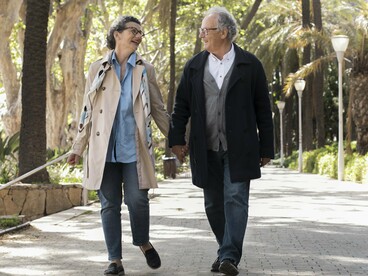 As they walk hand-in-hand, this couple finds peace and calm in a natural setting proven to reduce cortisol and boost mood