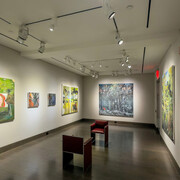 Cornelia Foss, Little red, exhibition view. Courtesy of Hirschl & Adler Modern 