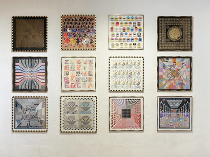 Pedro Friedeberg, Obra estampa. Los originales múltiples de Pedro Friedeberg, exhibition view. Courtesy of Saenger Galería