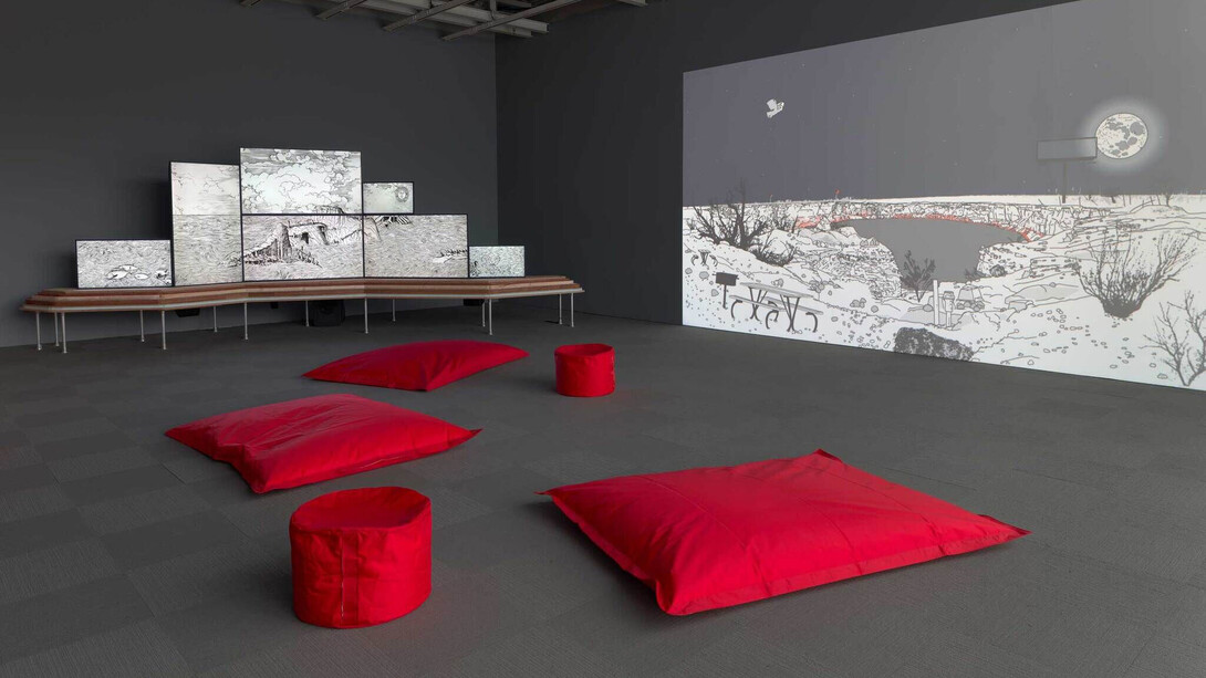 Marina Zurkow, Parting worlds, exhibition view. Courtesy of Whitney Museum of American Art