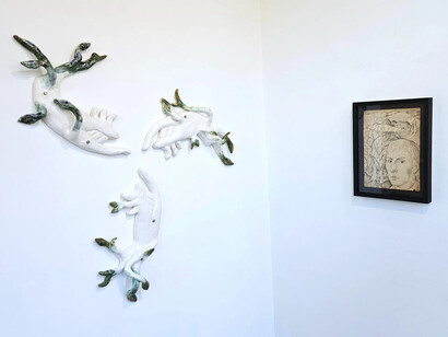 Various artists, Deep midwinter, exhibition view. Courtesy of James Freeman Gallery