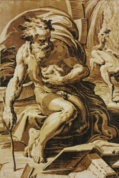 Ugo da Carpi, Parmigianino (after) (detail), ca. 1527–1530. Courtesy of the Museum of Fine Arts