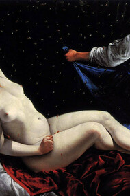 En "Dánae" (ca.1612) se percibe el estilo caravaggista de una joven Artemisia