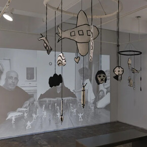 Shasha Dothan, P is for pomegranate, g is for grenade, and l is for love, exhibition view. Courtesy of A.I.R. Gallery