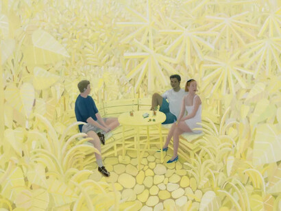 Ben Sledsens, Yellow jungle (dettaglio), 2025. Per gentile concessione di Massimo de Carlo Pièce Unique
