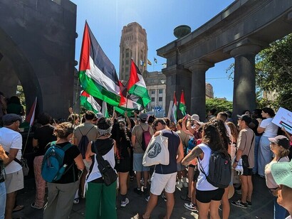 Marche pour la Palestine. 5 octobre 2025, Tenerife, Îles Canaries, Espagne. Photo de Jose Mesa