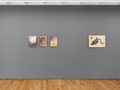 Chioma Ebinama, what’s coming 4 them is coming 4 U, exhibition view. Courtesy of Prats Nogueras Blanchard. Photo by Roberto Ruiz