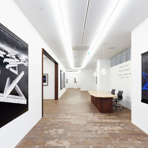 Bernar Venet, Algorithm and chance, vue d'exposition. Avec l'aimable autorisation de Ceysson & Bénétière