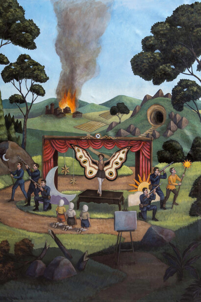 Marcelo Canevari, Opening night (detail), 2026. Courtesy of Mindy Solomon Gallery